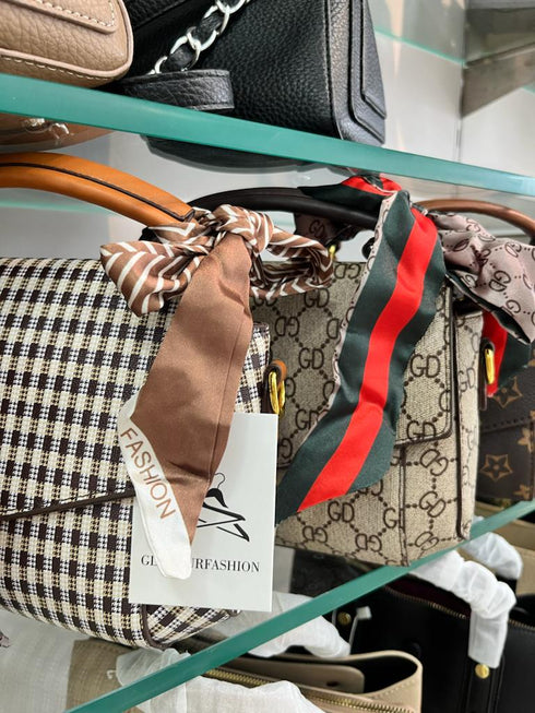 Genuine Leather Luxury Pattern Saddle Bag